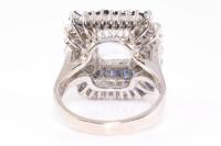 Aquamarine, Sapphire and Diamond Ring - 4