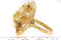 Flower Design Gold Ring - 3