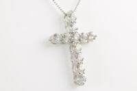 1.00ct Diamond Cross Pendant - 4