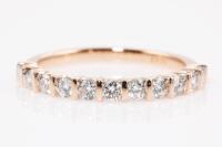 0.50ct Half Hoop Diamond Eternity Ring