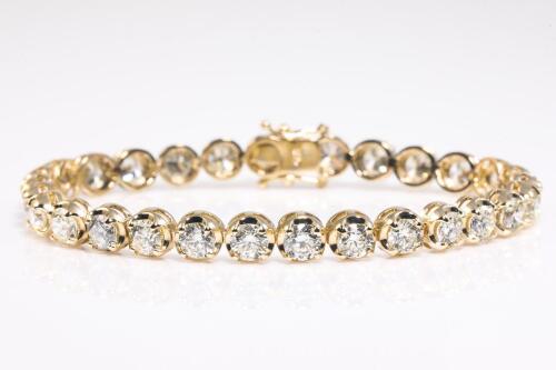 10.03ct Diamond Tennis Bracelet