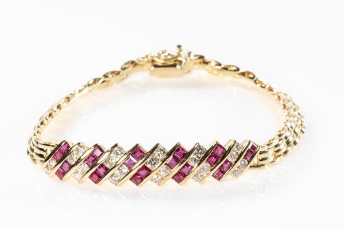 1.73ct Ruby and Diamond Bracelet