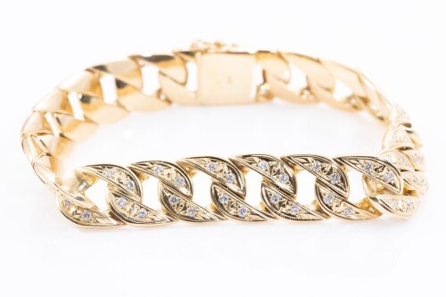 Diamond Curb Link Bracelet