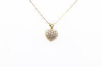 1.01ct Diamond Heart Pendant