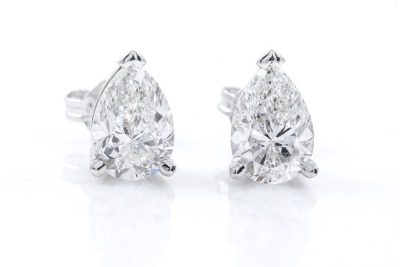 2.00ct Diamond Stud Earrings GIA E SI1