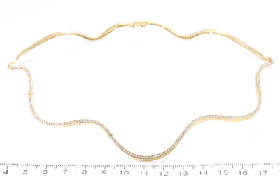 2.83ct Diamond Necklace 18ct Gold - 3