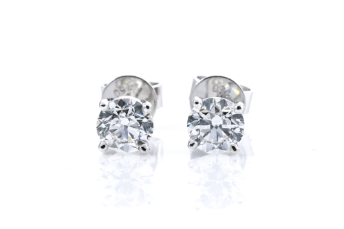 1.00ct Diamond Studs GIA D VVS1