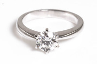 Round Diamond Solitaire Ring 1.01ct GIA E VVS1