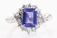 1.67ct Tanzanite and Diamond Ring