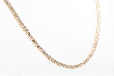 3.16ct Diamond Tennis Necklace - 3