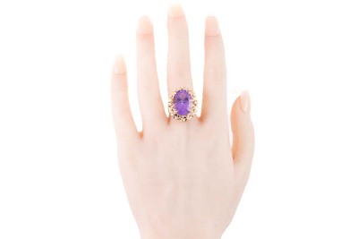 9.00ct Amethyst and Diamond Ring - 6