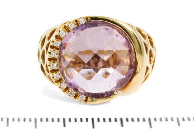 5.45ct Amethyst and Diamond Ring - 2