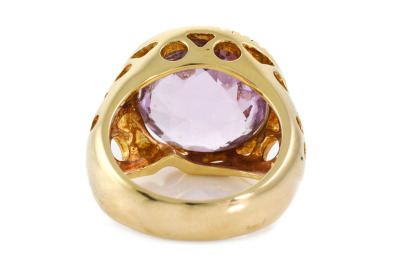 5.45ct Amethyst and Diamond Ring - 4