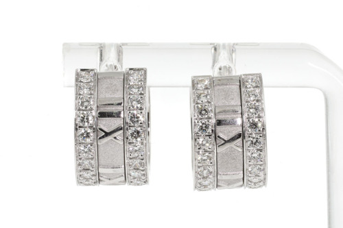 Tiffany & Co Atlas Diamond Earrings