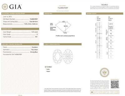 2.02ct Loose Pair of Diamonds GIA E VS1 - 2