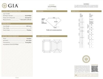 5.09ct Diamond GIA F Flawless - 3