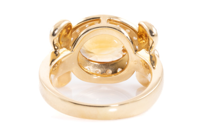 2.07ct Citrine & Diamond Ring - 4