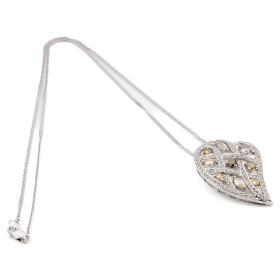 1.65ct Mixed Colour Diamond Pendant - 6