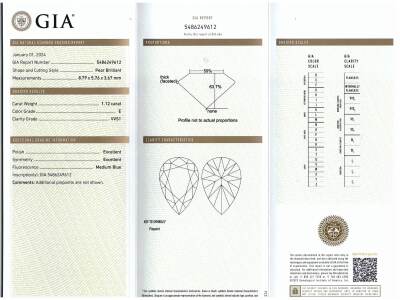 1.12ct Loose Diamond GIA E VVS1 - 3