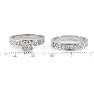 0.80ct Centre Diamond Ring Set - 2