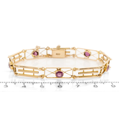 1.10ct Pink Tourmaline Bracelet - 2