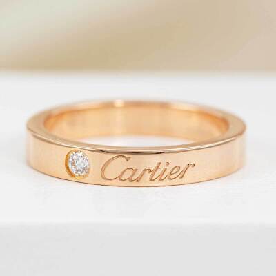 C De Cartier Diamond Wedding Ring - 9