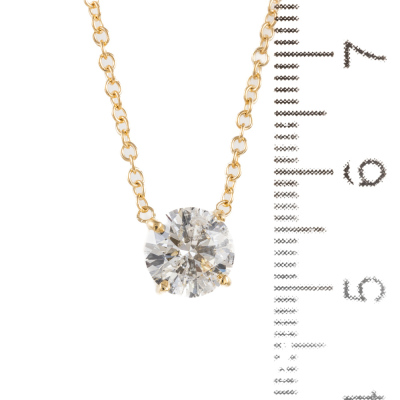 1.59ct Diamond Solitaire Pendant GSL - 3