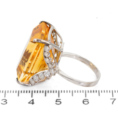 24.15ct Citrine and Diamond Ring - 3