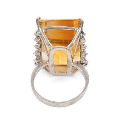 24.15ct Citrine and Diamond Ring - 4