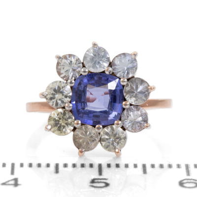 2.21ct Unheated Ceylon Sapphire Ring - 2