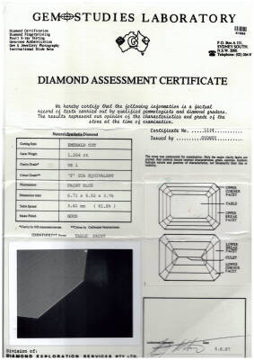 1.26ct Diamond Engagement Ring GSL - 4