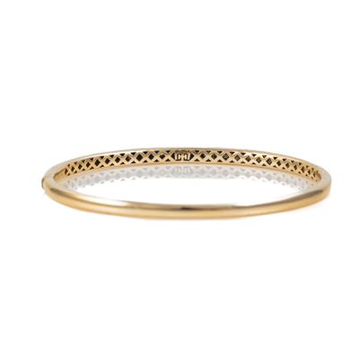 10ct Gold Diamond Bangle - 4