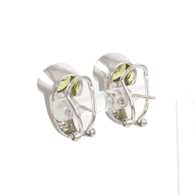 3.50ct Peridot and Diamond Earrings - 4