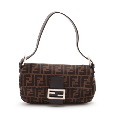 Fendi Zucca Baguette Shoulder Bag