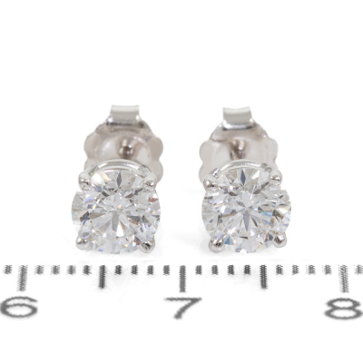 1.40ct Diamond Studs GIA D IF - 2