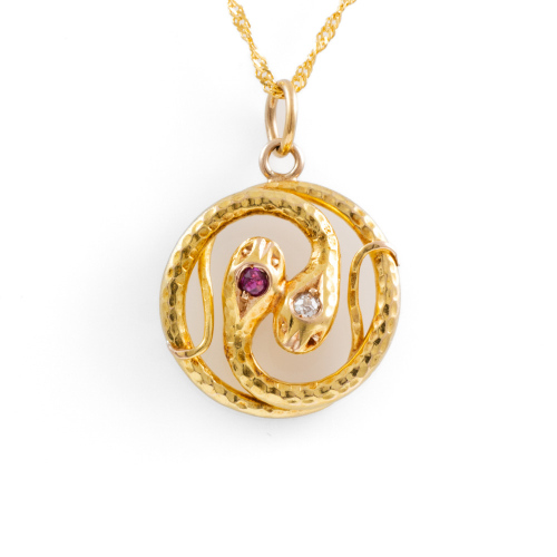 Diamond and Ruby Pendant