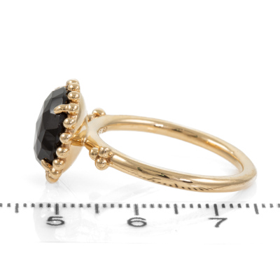 6.50ct Black Spinel Gold Ring - 3