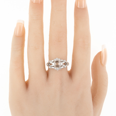 1.10ct Champagne Diamond Ring - 7