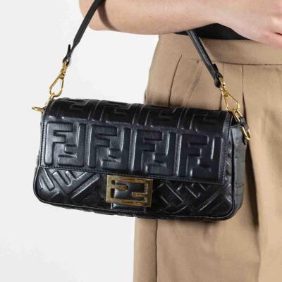 Fendi Baguette Nappa Leather Bag - 4