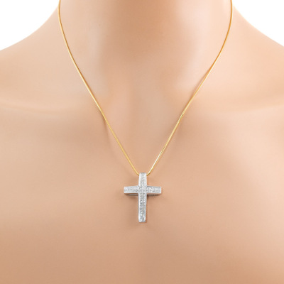 1.20ct Diamond Cross Pendant - 5