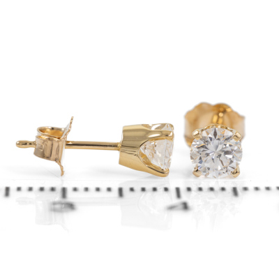 0.80ct Diamond Studs GIA D VS2, E VS1 - 4