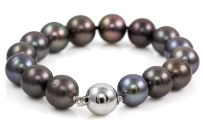 Tahitian Pearl Bracelet 14ct Gold Clasp - 4