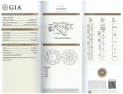 2.01ct Diamond Studs GIA EF P1 - 3