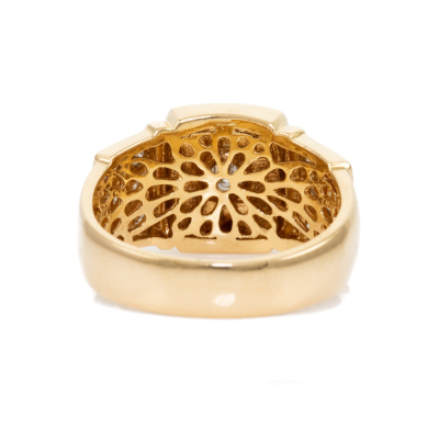 0.53ct Diamond Mens Gold Ring 7.5g - 4