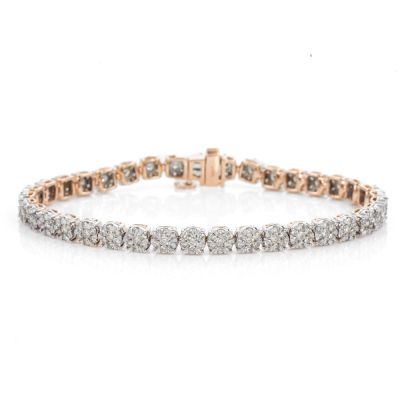 4.05ct Round Diamond Bracelet