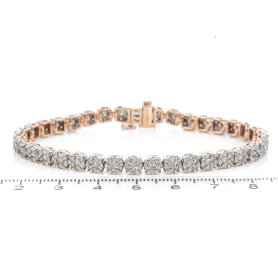 4.05ct Round Diamond Bracelet - 2