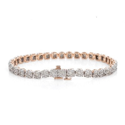 4.05ct Round Diamond Bracelet - 3