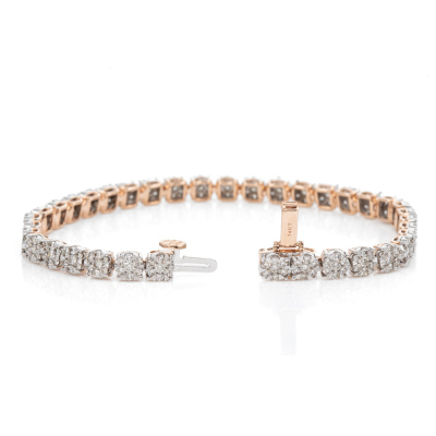 4.05ct Round Diamond Bracelet - 5