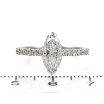 1.32ct Centre Diamond Ring GIA D IF - 2