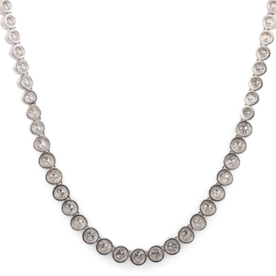 8.65ct Diamond Tennis Necklace - 6